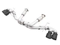 AWE 2020 Chevrolet Corvette (C8) Track Edition Exhaust - Quad Diamond Black Tips