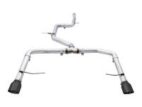 AWE 18-21 Volkswagen Jetta GLI Mk7 Track Edition Exhaust - Diamond Black Tips (Fits OEM DP)
