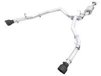 AWE 19-21 RAM 1500 5.7L (w/Cutouts) 0FG Dual Rear Exit Cat-Back Exhaust - Diamond Black Tips