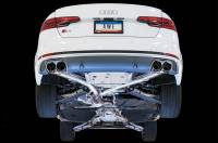 AWE Tuning - AWE Audi B9 S4 Track Edition Exhaust - Non-Resonated (Black 102mm Tips) - Image 2