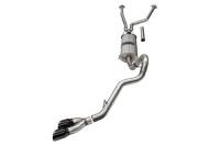 Corsa 22-25 Toyota Tundra 4WD 3in Sport Cat-Back Side Exit Exhaust System w/ Twin 4in Black PVD Tips