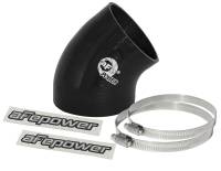 aFe Power (Advanced FLOW Engineering) - aFe MagnumFORCE Cold Air Int Sys Spare Parts Kit (4-3.5in ID x 40 Deg) Elbow Reducing Coupler - Blk - Image 1