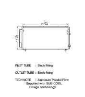 CSF Radiators - CSF 98-05 Lexus GS300 3.0L A/C Condenser - Image 2
