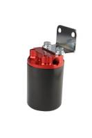 Aeromotive - Aeromotive SS Series Billet Canister Style Fuel Filter Anodized Black/Red - 10 Micron Fabric Element - Image 4