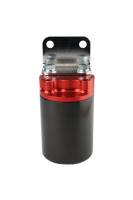 Aeromotive - Aeromotive SS Series Billet Canister Style Fuel Filter Anodized Black/Red - 10 Micron Fabric Element - Image 5