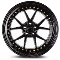 AodHan Wheels - Aodhan Wheels Rim DS08 18x8.5 5x114.3 73.1CB ET35 Gloss Black W /Gold Rivets - Image 2