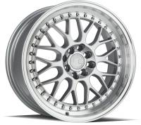 Aodhan Wheels Rim AH02 17x8 4x100/114.3 73.1CB ET35 Silver w/ Machined Lip