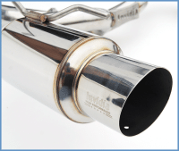 Invidia - Invidia 08-11 STi Hatch / 11 WRX Hatch Dual N1 Single Layer SS Tipped Cat-back Exhaust - Image 2