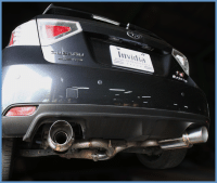 Invidia - Invidia 08-11 STi Hatch / 11 WRX Hatch Dual N1 Single Layer SS Tipped Cat-back Exhaust - Image 3