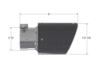 MBRP Exhaust - MBRP Universal Carbon Fiber Tip 4.5in OD / 3in Inlet / 7.7in L - Image 2