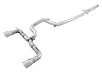 AWE Ford Focus RS Track Edition Cat-back Exhaust - Chrome Silver Tips