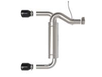 aFe Power (Advanced FLOW Engineering) - aFe Vulcan 3in 304 SS Axle-Back Exhaust 2021 Ford Bronco L4-2.3L (t)/V6-2.7L (tt) w/ Black Tips - Image 2