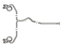 aFe Power (Advanced FLOW Engineering) - aFe Takeda 3in to 2-1/2in 304 SS Cat-Back Exhaust w/ Polished Tips 22-23 Subaru WRX H4-2.4L(t) - Image 2
