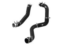 aFe BladeRunner Black 3in Aluminum Charge Pipe Kit 20-21 GM Diesel Trucks V8-6.6L (td) L5P