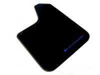 Rally Armor - Rally Armor Universal fitment (no hardware) Basic Black Mud Flap w/ Blue Logo - Image 1