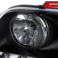 Spec'D Tuning Products - Spec-D 1998-2011 Ford Crown Victoria Projector Headlights w/ LED Light Strip (Matte Black Housing/Clear Lens) - Image 2