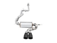AWE Tuning - AWE Ford Focus ST Touring Edition Cat-back Exhaust - Resonated - Diamond Black Tips - Image 2
