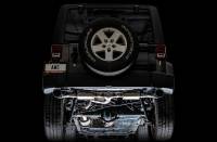 AWE Tuning - AWE 07-18 Jeep Wrangler JK/JKU 3.6L Tread Edition Axle-Back Dual Exhaust - Diamond Black Tips - Image 3
