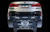 AWE Tuning - AWE 18-19 BMW F90 M5 SwitchPatch Cat-Back Exhaust- Black Diamond Tips - Image 2