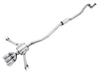 AWE 2016+ Honda Civic Si Touring Edition Exhaust w/Front Pipe & Triple Chrome Silver Tips