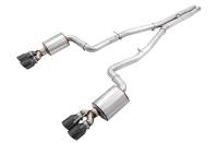 AWE 2015+ Dodge Challenger 6.4L/6.2L Non-Resonated Touring Edition Exhaust - Quad Black Tips