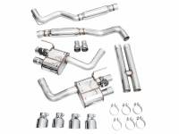 AWE Tuning - AWE 2024 Ford Mustang GT Fastback S650 RWD SwitchPath Catback Exhaust w/ Quad Chrome Silver Tips - Image 17