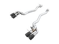 AWE 18-19 BMW M5 (F90) 4.4T AWD SwitchPath Axle-back Exhaust - Diamond Black Tips