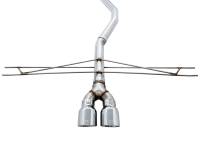 AWE Tuning - AWE 2016+ Honda Civic Si Track Edition Exhaust w/Front Pipe & Dual Chrome Silver Tips - Image 6