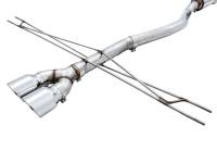 AWE Tuning - AWE 2016+ Honda Civic Si Track Edition Exhaust w/Front Pipe & Dual Chrome Silver Tips - Image 7