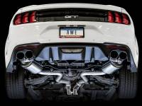 AWE Tuning - AWE 2018+ Ford Mustang GT (S550) Cat-back Exhaust - Touring Edition (Quad Chrome Silver Tips) - Image 6