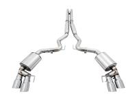 AWE Tuning - AWE 2018+ Ford Mustang GT (S550) Cat-back Exhaust - Touring Edition (Quad Chrome Silver Tips) - Image 8