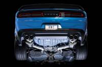 AWE Tuning - AWE 2015+ Dodge Challenger 6.4L/6.2L Non-Resonated Touring Edition Exhaust - Quad Silver Tips - Image 4