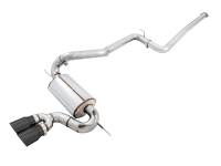 AWE Ford Focus ST Touring Edition Cat-back Exhaust - Non-Resonated - Diamond Black Tips