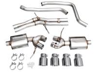 AWE Tuning - AWE 19-21 Porsche Macan 3.0T/2.9TT Touring Edition Catback Exhaust w/ Chrome Silver Tips - Image 10
