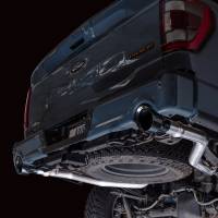 AWE Tuning - AWE 2021+ Ford F-150 Tremor (w/ Bumper Cutouts) 0FG Non-Resonated Catback -Diamond Black Tips - Image 2