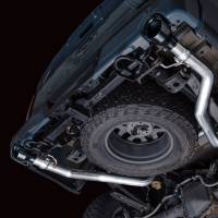 AWE Tuning - AWE 2021+ Ford F-150 Tremor (w/ Bumper Cutouts) 0FG Non-Resonated Catback -Diamond Black Tips - Image 3