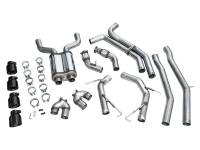 AWE Tuning - AWE 19-23 Audi C8 S6/S7 2.9T V6 AWD Track Edition Exhaust - Diamond Black Tips - Image 15