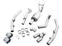 AWE Tuning - AWE 09-18 RAM 1500 5.7L (w/Cutouts) 0FG Dual Rear Exit Cat-Back Exhaust - Chrome Silver Tips - Image 11