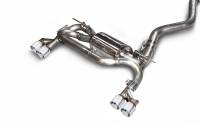 AWE BMW F3X N20/N26 328i/428i Touring Edition Exhaust Quad Outlet - 80mm Chrome Silver Tips