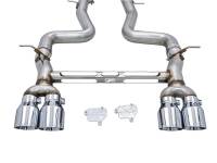 AWE Tuning - AWE BMW F8X M3/M4 Track Edition Catback Exhaust - Chrome Silver Tips - Image 7