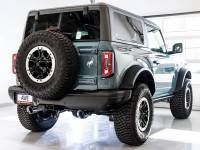 AWE Tuning - AWE 2021+ Ford Bronco 0FG Dual Rear Exit Exhaust w/Diamond Black Tips & Bash Guard - Image 2