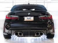 AWE Tuning - AWE Track Edition Catback Exhaust for BMW G8X M3/M4 - Chrome Silver Tips - Image 4