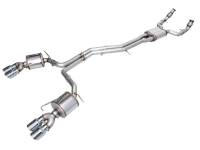 AWE 19-23 Audi C8 S6/S7 2.9T V6 AWD Touring Edition Exhaust - Chrome Silver Tips