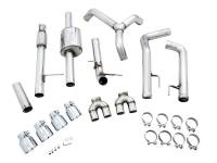 AWE Tuning - AWE 4th Gen GM 1500 5.3L 0FG Catback Split Rear Exit (w/ Bumper Cutouts) - Quad Chrome Tips - Image 9