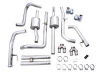 AWE Tuning - AWE 22-23 GMC Sierra 1500 AT4X 6.2L 0FG Catback Split Dual (Flat Bumper) - Chrome Silver Tips - Image 12