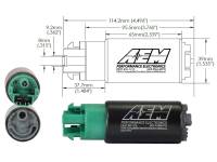 AEM Electronics - AEM 340LPH 65mm Fuel Pump Kit w/ Mounting Hooks - Ethanol Compatible - Image 3