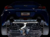 AWE Tuning - AWE Subaru BRZ / Toyota GR86 / Toyota 86 Track Edition Cat-Back Exhaust- Diamond Black Tips - Image 4