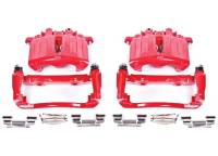 PowerStop 02-06 Cadillac Escalade Rear Red Calipers w/Brackets - Pair