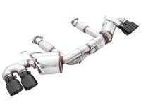 AWE 2020 Chevrolet Corvette (C8) Touring Edition Exhaust - Quad Diamond Black Tips