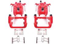 PowerStop 01-03 Acura CL Rear Red Calipers w/Brackets - Pair